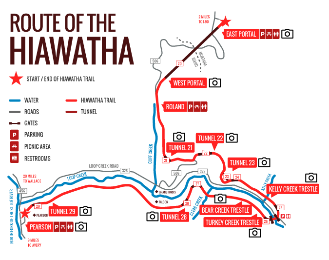 Hiawatha Tail Map