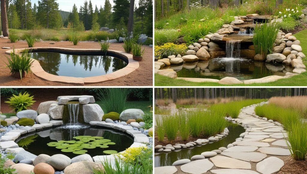 ponds that you can create in the backyard of your rustic cabin in the wilderness