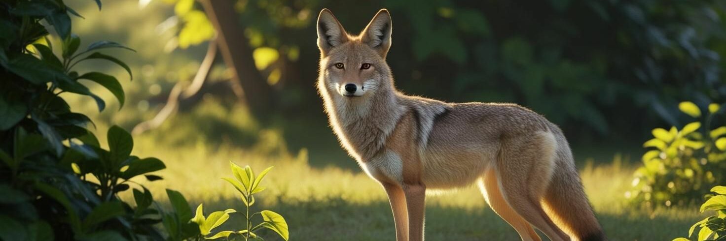 picture of a coyote in the wilderness