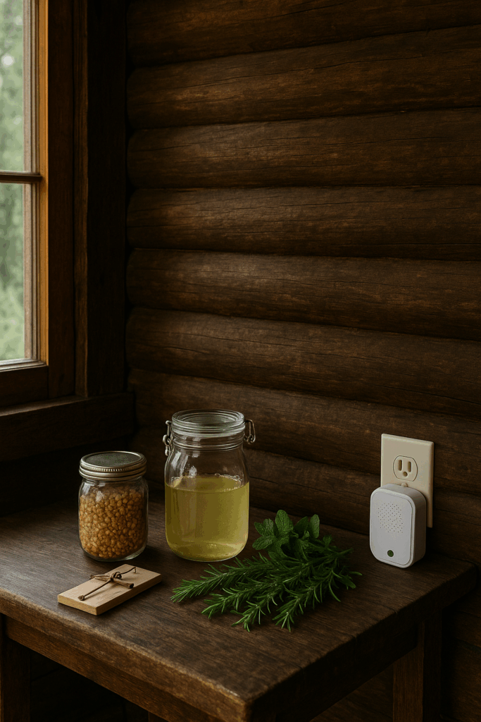 Natural incredients to help with pest control for your cabin