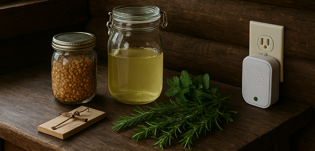 Natural incredients to help with pest control for your cabin